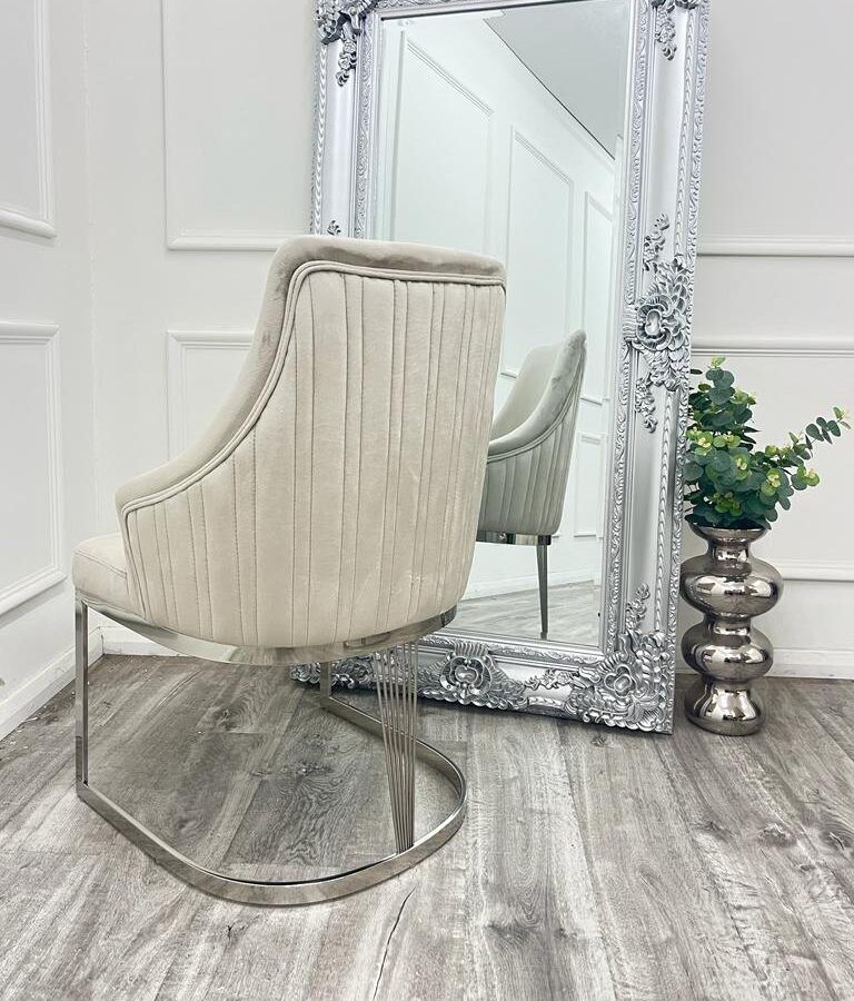 silver dining chair luxury