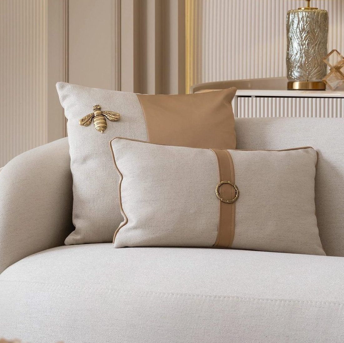 Golden Bee Cushion