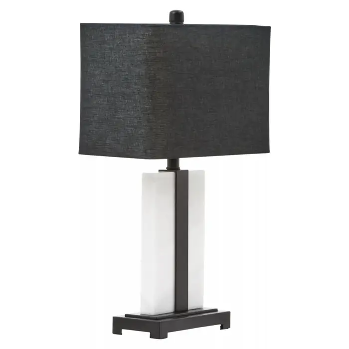 Elisa Black and White Marble Table Lamp